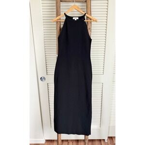 COS Midnight Black Sleeveless Midi Dress